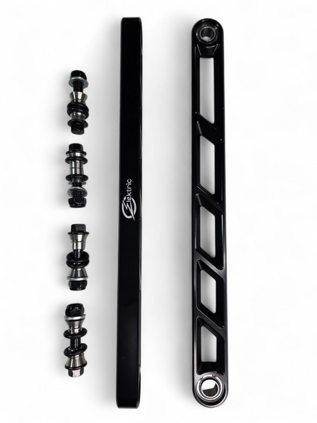 2024+ Can Am Maverick R Rear Sway Bar Links Anodized Black www.elektricoffroad.com