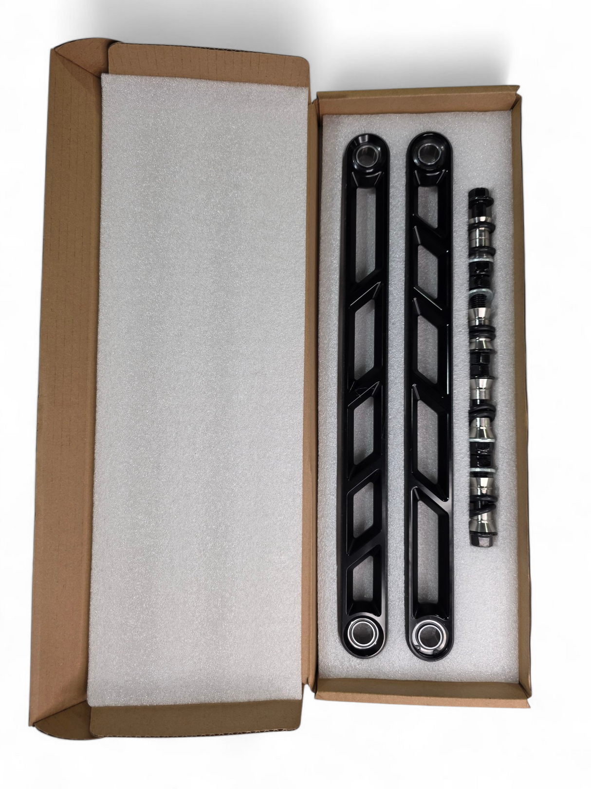 2024+ Can Am Maverick R Rear Sway Bar Links Anodized Black www.elektricoffroad.com