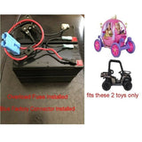 24V Battery Upgrade for Dynacraft Real tree UTV Ride On with Custom Connector