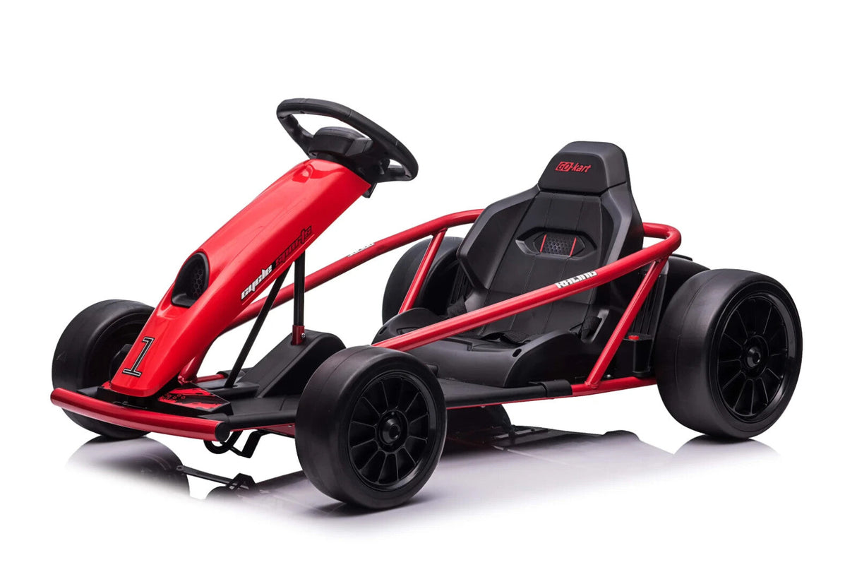 24V Red Drift Go-Kart with Electric Motor MagicCars