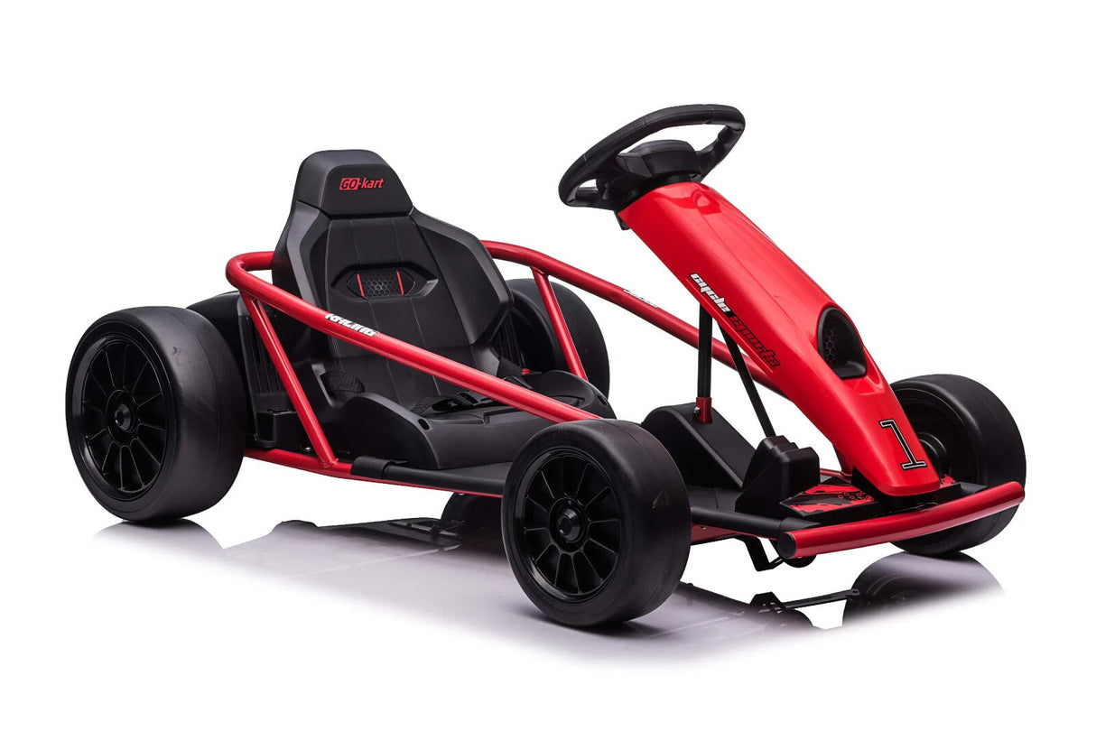 24V Red Drift Go-Kart with Electric Motor MagicCars