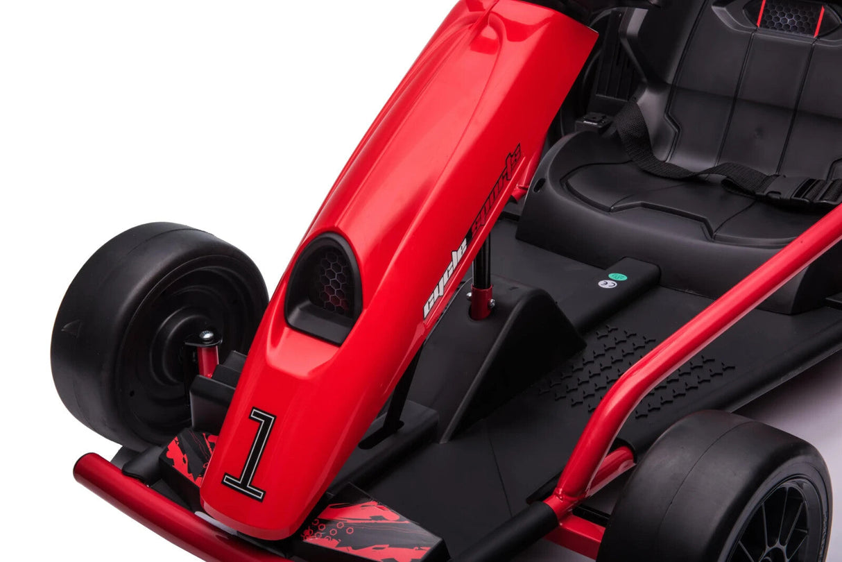 24V Red Drift Go-Kart with Electric Motor MagicCars