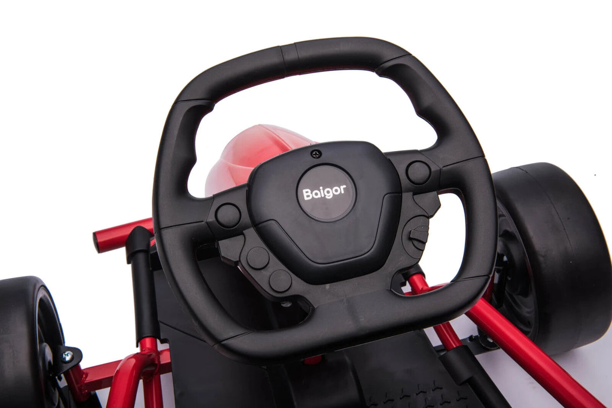 24V Red Drift Go-Kart with Electric Motor MagicCars