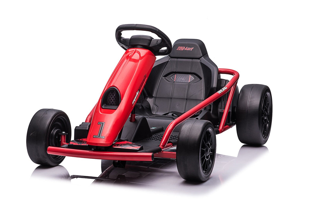 24V Red Drift Go-Kart with Electric Motor MagicCars