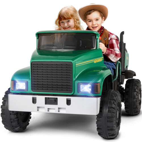 24V Electric Ride-On Truck with Trailer and RC Control - 3 Speeds for Double the Fun!