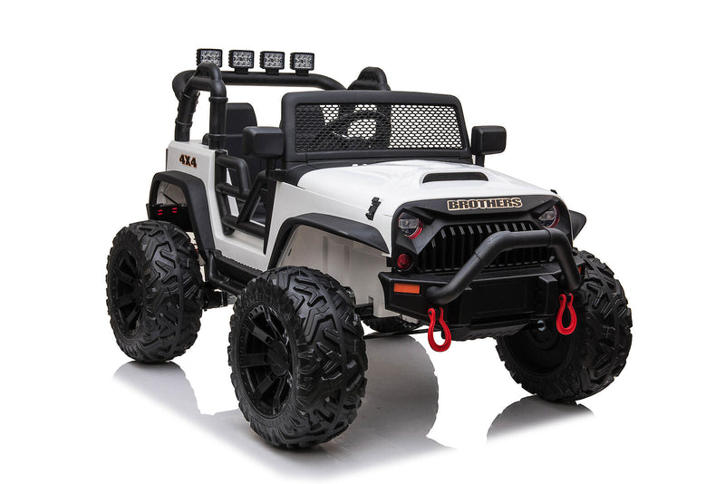 24V JEEP Double Drive Kids Ride-On Car with 200W*2 Motors and 12V9AH*2 Batteries - Parental Remote Control Included