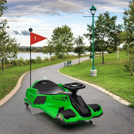 24V Kids Electric Racing Car with Drift Mode - Battery Powered Ride-On Vehicle