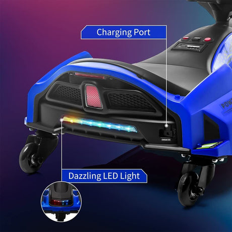 24V Kids Electric Racing Car with Drift Mode - Battery Powered Ride-On Vehicle