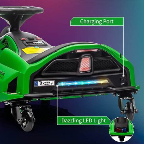 24V Kids Electric Racing Car with Drift Mode - Battery Powered Ride-On Vehicle