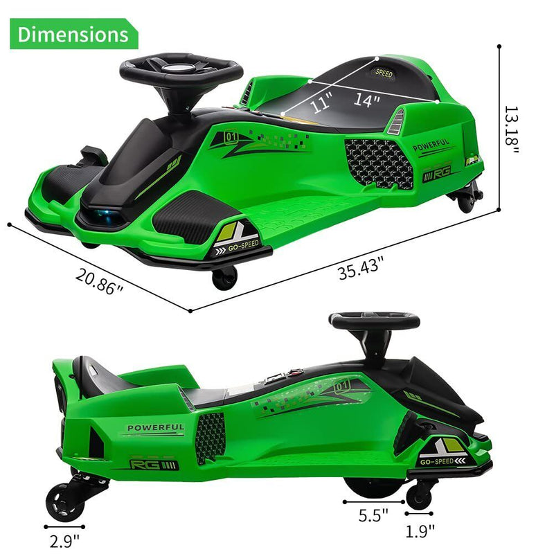 24V Kids Electric Racing Car with Drift Mode - Battery Powered Ride-On Vehicle