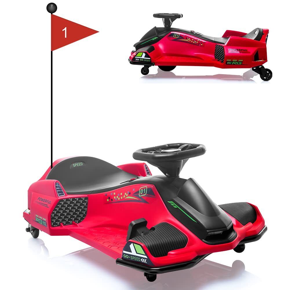 24V Kids Electric Racing Car with Drift Mode - Battery Powered Ride-On Vehicle