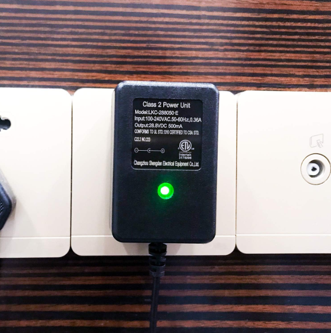 24V Ride On Kids Car Battery Charger with Charging Indicator (Black)