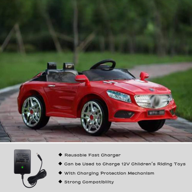 24V Ride On Kids Car Battery Charger with Charging Indicator (Black)