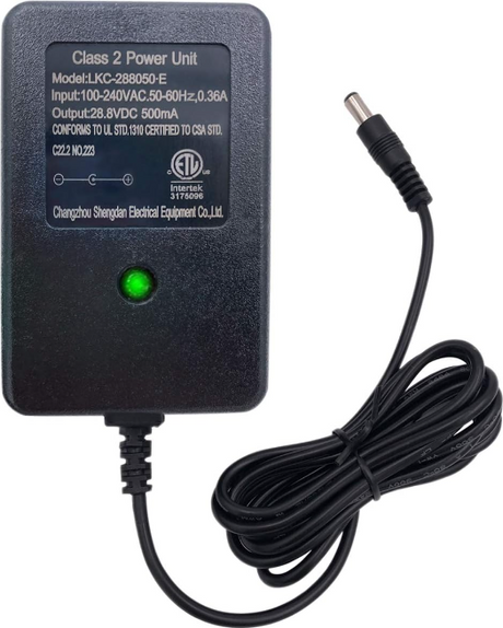 24V Ride On Kids Car Battery Charger with Charging Indicator (Black)