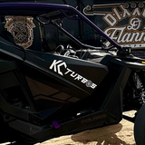 24" White KC Turbos Logo Sticker