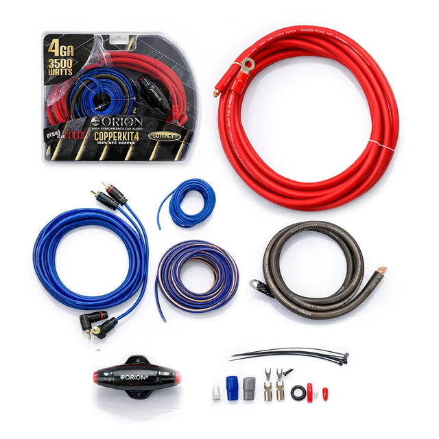 Orion XTRCOPPERKIT4 4-GAUGE 100% OFC AMPLIFIER WIRING KIT Orion