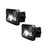 Ford F-150 15-20 (Excluding Raptor) Ultra Bright 2-Function White LED Fog Lights w/ Amber Turn Signals (Replaces Factory Fog Lights) - Smoked Black