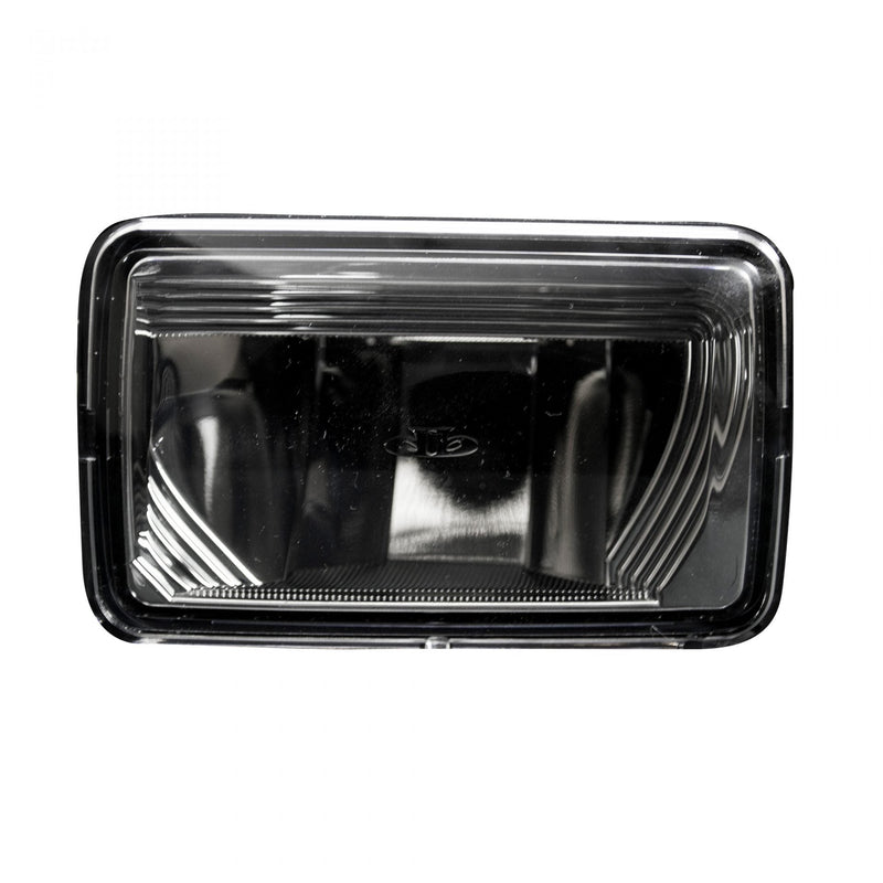 Ford F-150 15-20 (Excluding Raptor) Ultra Bright 2-Function White LED Fog Lights w/ Amber Turn Signals (Replaces Factory Fog Lights) - Smoked Black