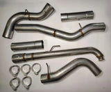 DIESELR Downpipe Back Exhaust - Single (2001-2007 GM 2500/3500 6.6L Duramax LB7/LLY/LBZ)