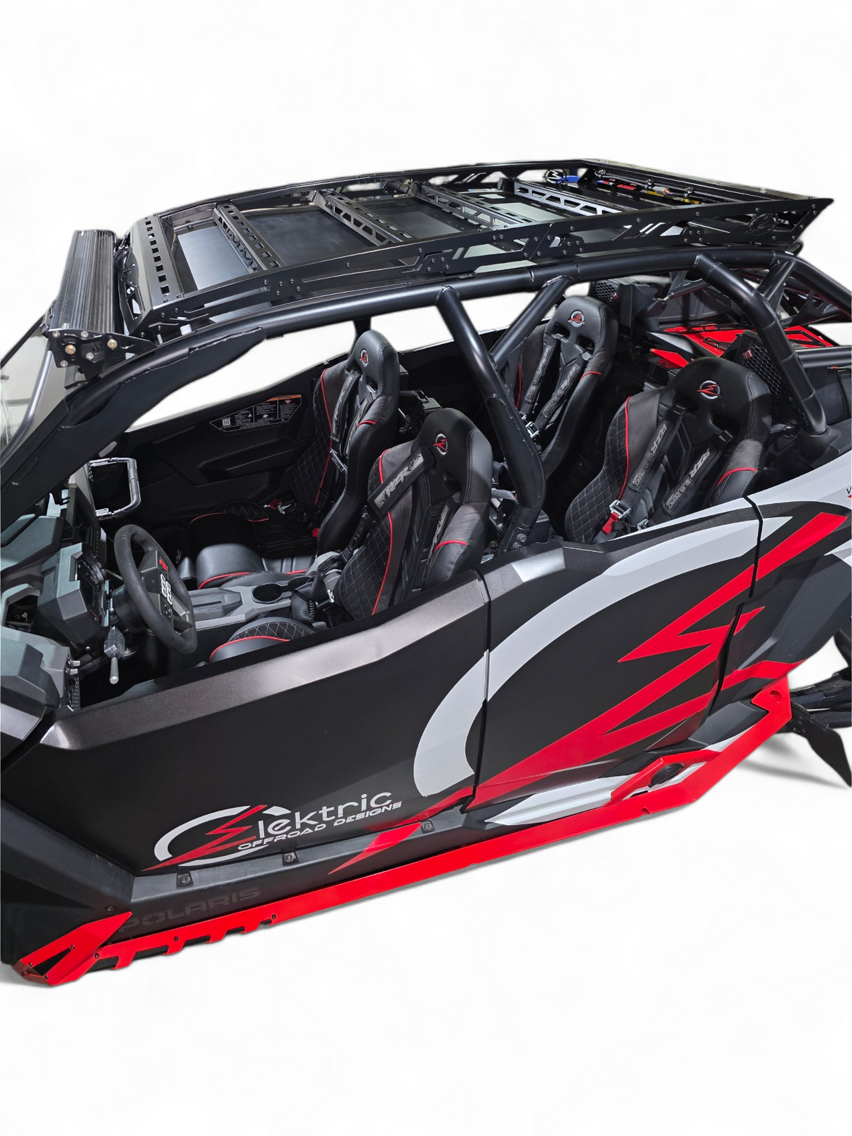 2025+ Polaris Pro R Roof Rack (4 Seat) www.elektricoffroad.com