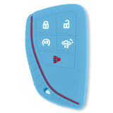 GMC & Chevy 22-25 Sierra & Silverado 1-Piece 100% Silicone Rubber Key Fob Cover - Multiple Colors
