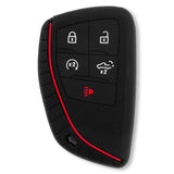 GMC & Chevy 22-25 Sierra & Silverado 1-Piece 100% Silicone Rubber Key Fob Cover - Multiple Colors