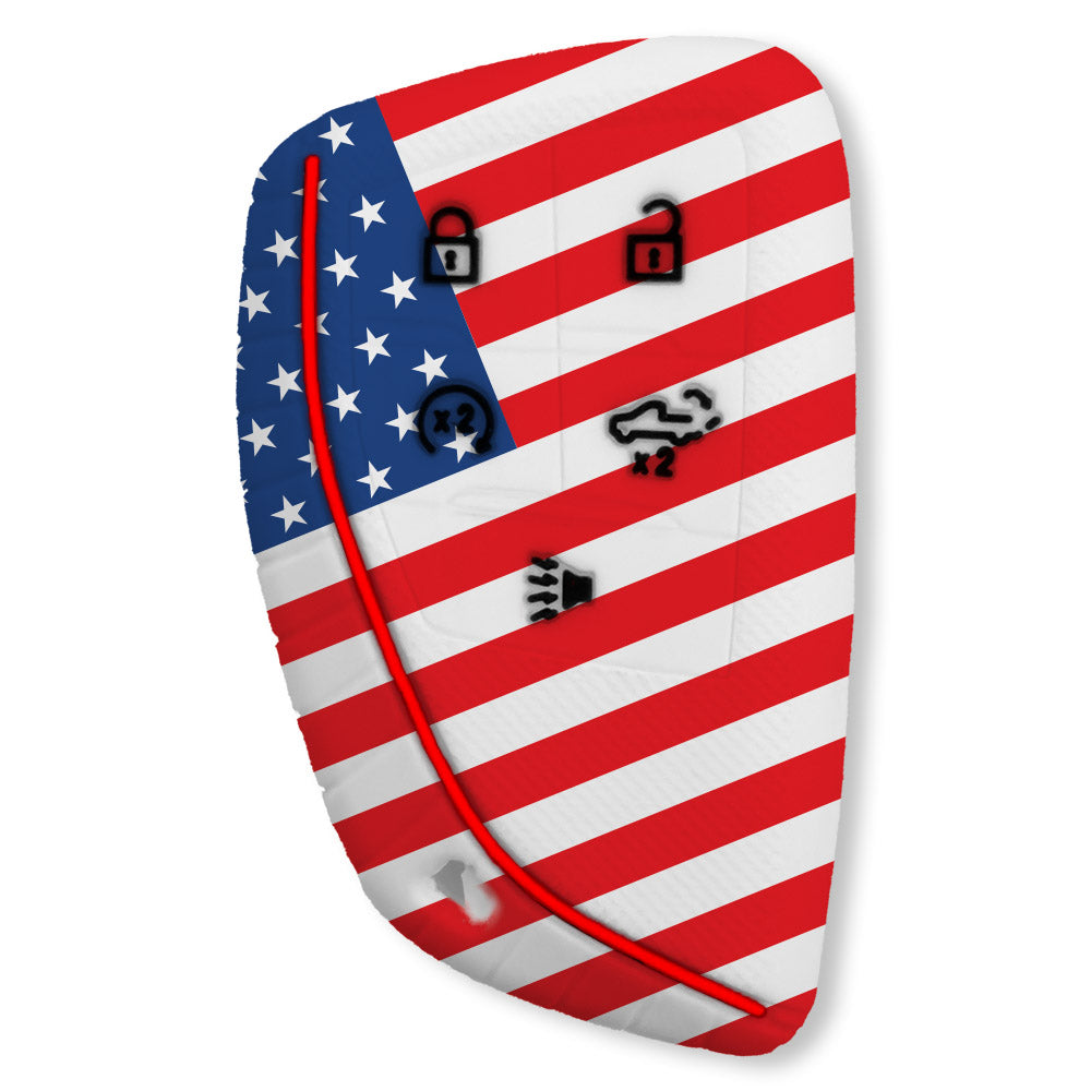GMC & Chevy 22-25 Sierra & Silverado 1-Piece 100% Silicone Rubber Key Fob Cover - Multiple Colors