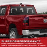 Dodge 19-25 RAM 1500 Red LED 3rd Brake Light Kit with White LED Cargo Lights and Smoked Lens