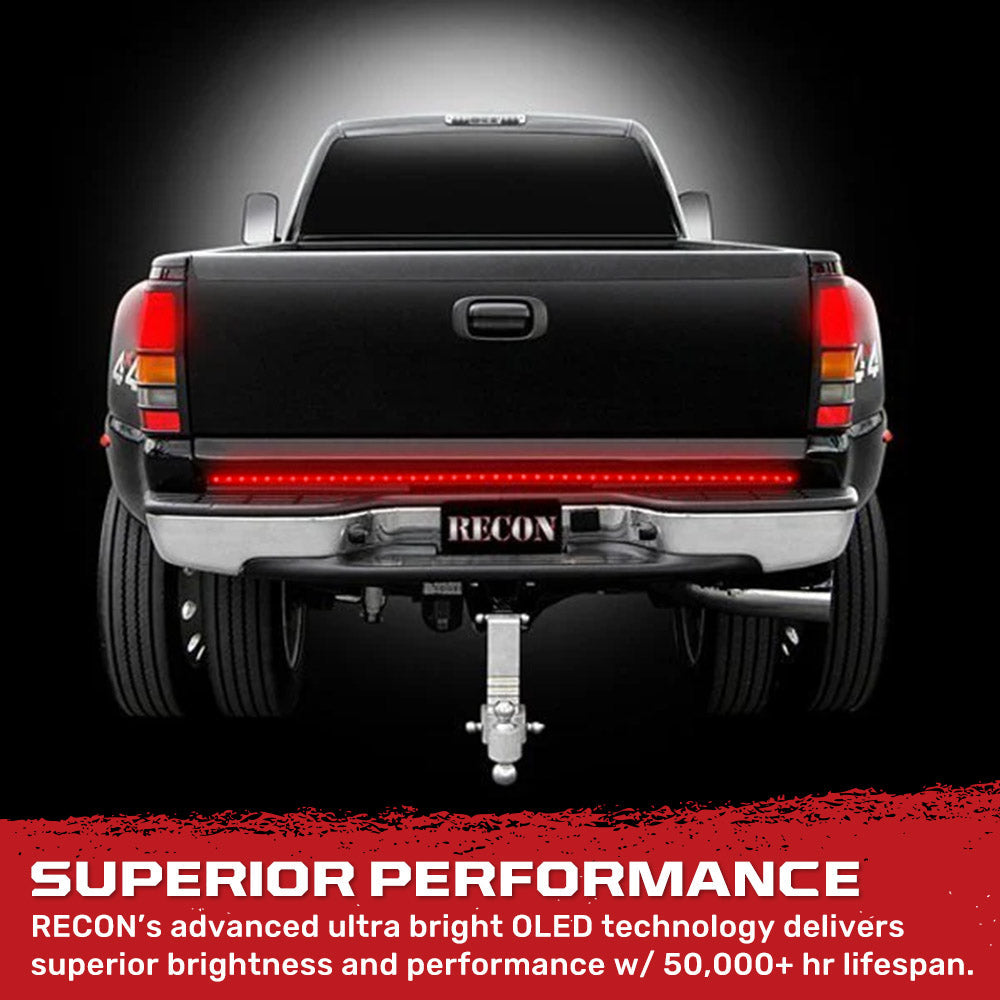 Original "Line of Fire" Hyperlite LED Tailgate Light Bar in Red - Multiple Sizes
