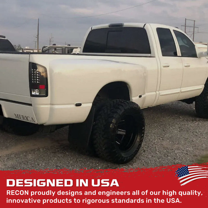 Dodge RAM 02-09 Amber & Red Fender LED Lights (4-Piece Set) Smoked or Clear Lens