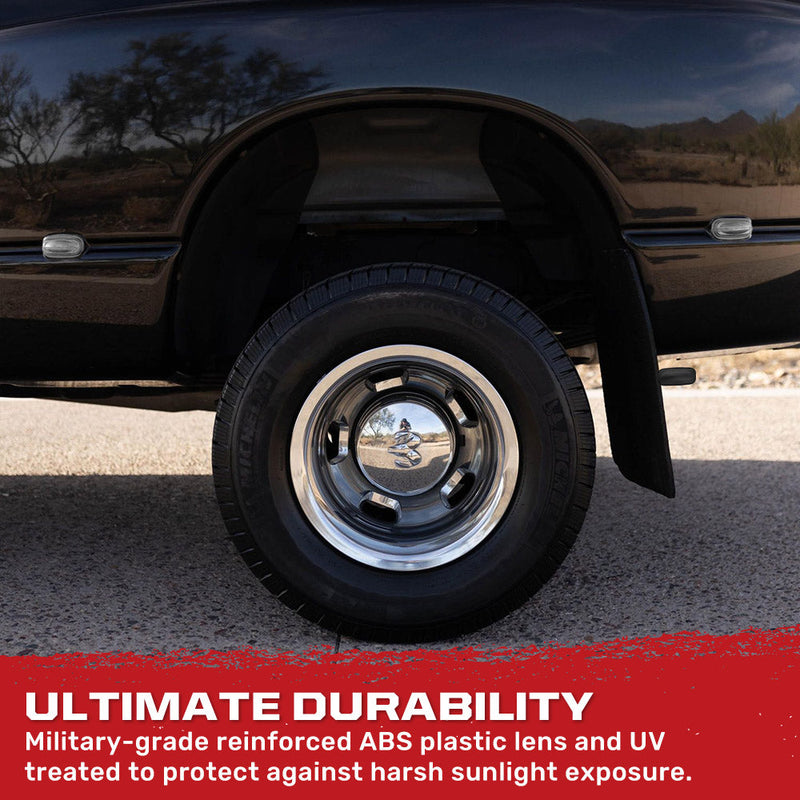 Dodge RAM 02-09 Amber & Red Fender LED Lights (4-Piece Set) Smoked or Clear Lens