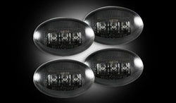 Recon SMOKED Led Dually Fender Lights, 1998-2010 Ford Superduty