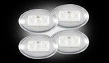Recon CLEAR Led Dually Fender Lights, 1998-2010 Ford Superduty
