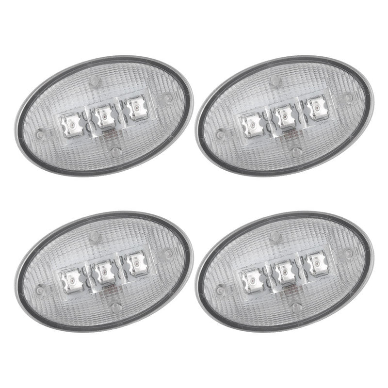 Ford Super Duty 99-10 Amber & Red Fender LED Lights (4-Piece Set) Smoked or Clear Lens