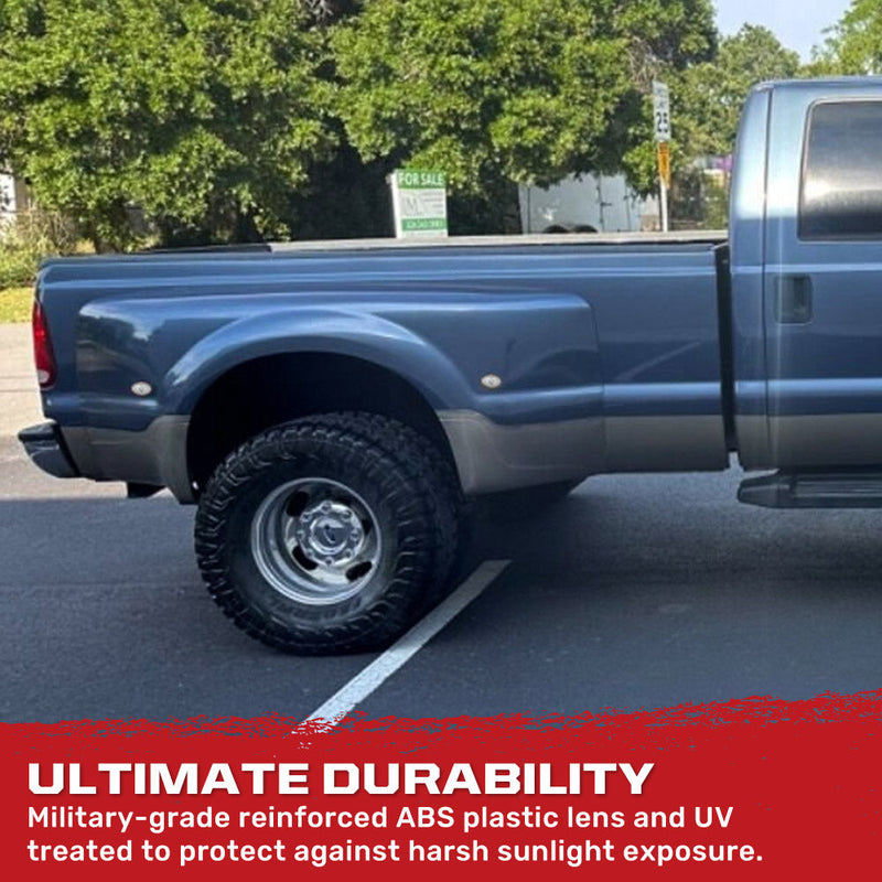 Ford Super Duty 99-10 Amber & Red Fender LED Lights (4-Piece Set) Smoked or Clear Lens