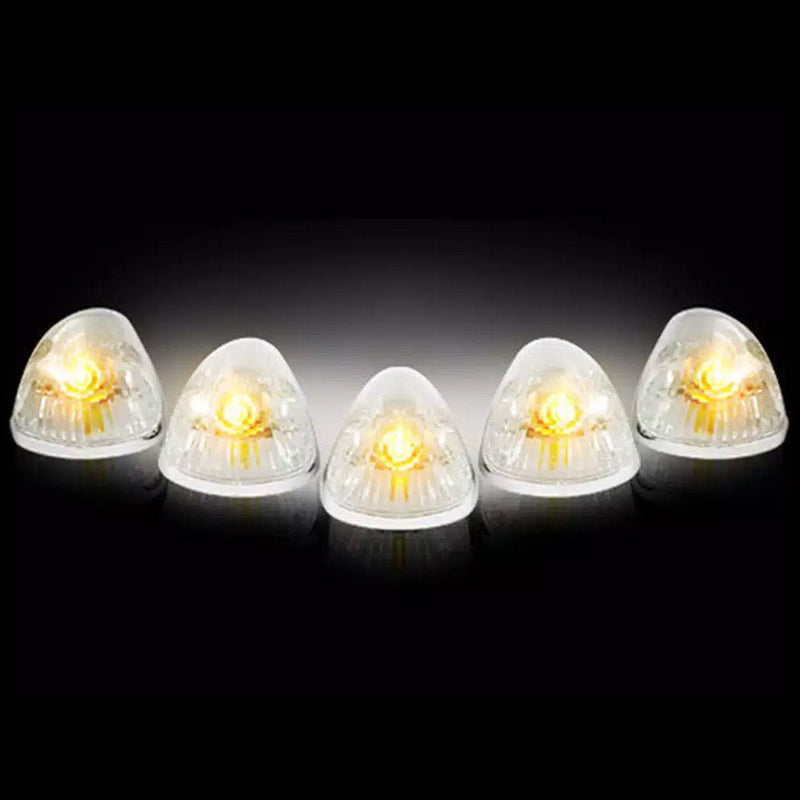 Dodge RAM 2500/3500 94-98 5-Piece Cab Roof Light Set Amber LED 194 Bulbs - Multiple Lens