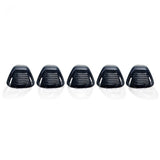 Ford Super Duty 99-16 5 Piece Cab Lights Amber Xenon Bulbs with Smoked Lens - (Attn: This cab light kit replaces OEM factory installed Ford 99-16 cab roof light lenses)