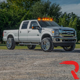 Ford Super Duty 99-16 5 Piece Cab Lights Amber Xenon Bulbs with Clear Lens - (Attn: This cab light kit replaces OEM factory installed Ford 99-16 cab roof light lenses)