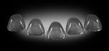 Recon Smoked Cablight Caps, 5 Piece Kit, 1998-2016 Ford Truck