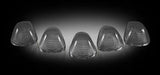 Recon Smoked Cablight Caps, 5 Piece Kit, 1998-2016 Ford Truck