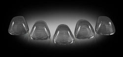 Recon Smoked Cablight Caps, 5 Piece Kit, 1998-2016 Ford Truck