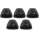 Ford Super Duty 99-16 5-Piece Smoked Cab Roof Light Kit 2-Way Front & Rear Facing Ultra High-Power White LEDs (ATTN: For Models That DID NOT Come With Factory Cab Lights) - Smoked Lens