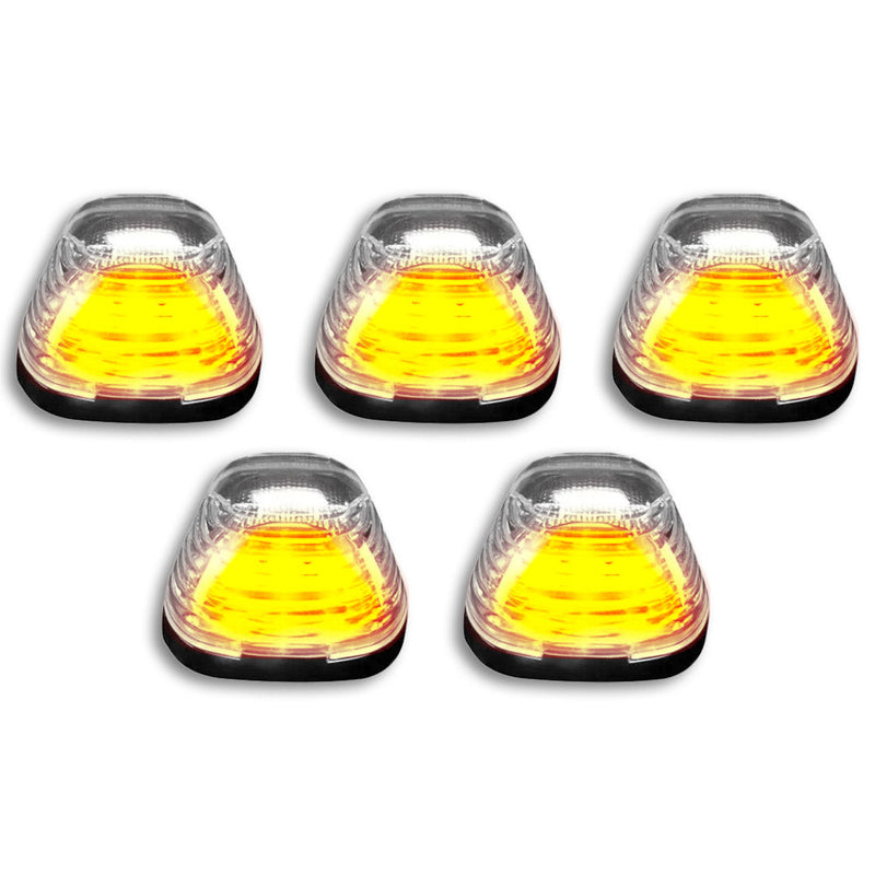 Ford Super Duty 99-16 5-Piece Cab Light Kit Strobe LED in White & Amber - Multiple Lens