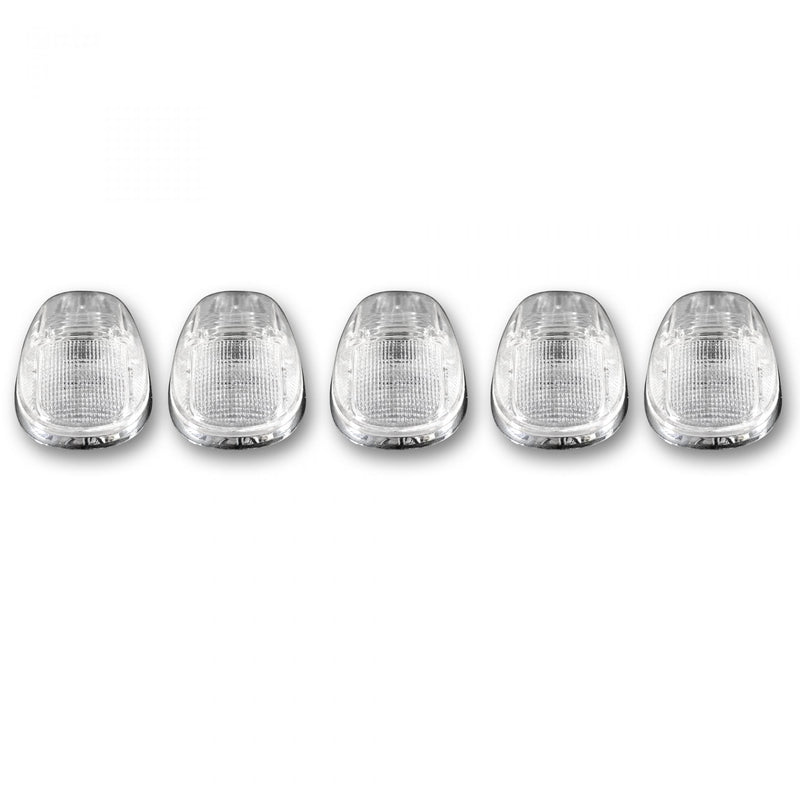 Dodge RAM 99-02 5 Piece Cab Roof Light Set LED Clear Lens in Amber