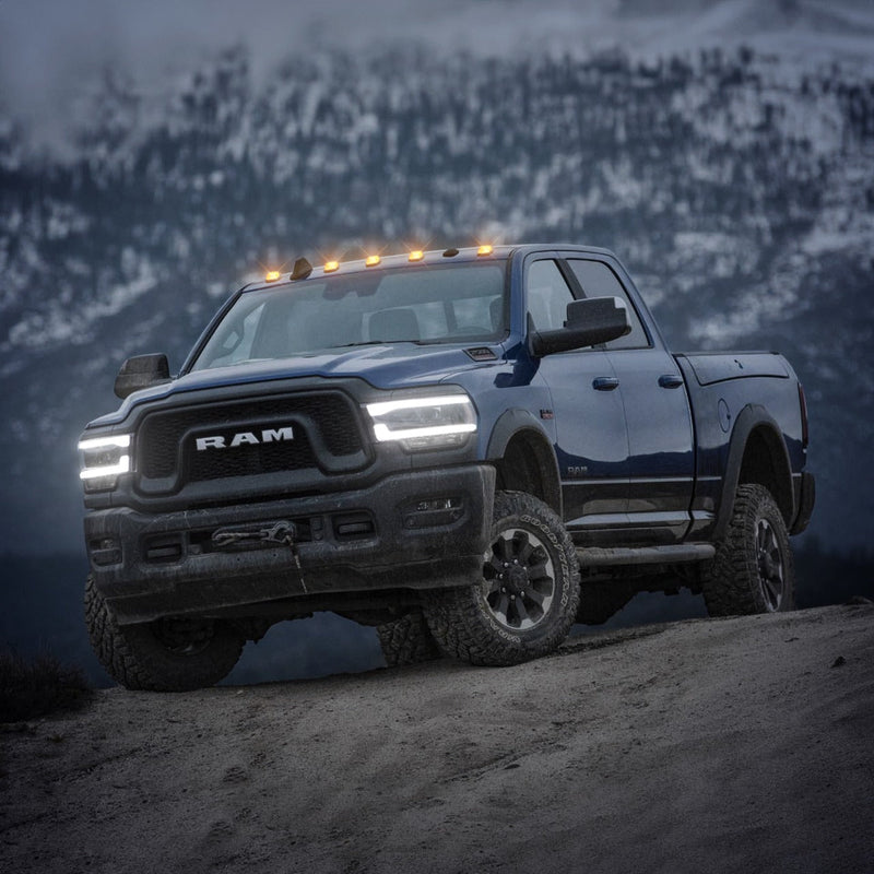 Dodge RAM 2500/3500 94-98 5-Piece Cab Roof Light Set Amber LED 194 Bulbs - Multiple Lens