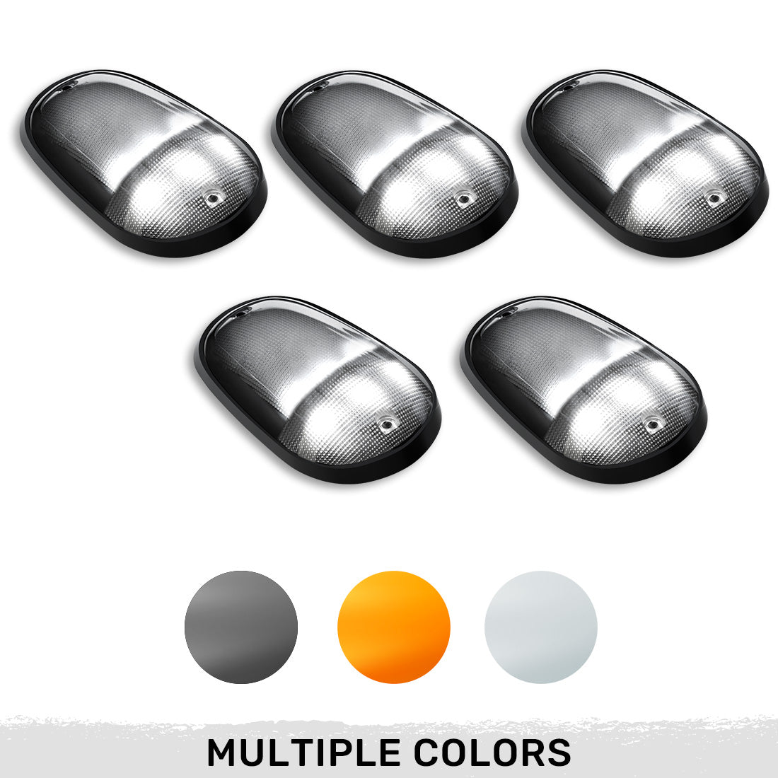 Dodge RAM Heavy-Duty 2500/3500 03-18 5 Piece Cab Roof Light Set 2-Way Front & Rear Facing Ultra High-Power LEDs Multiple Lens & Colors
