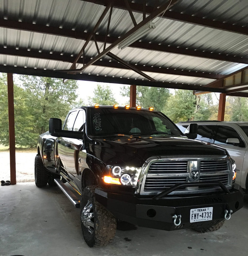 Dodge RAM 03-18 Heavy-Duty 2500/3500 5-Piece Cab Roof Light Kit Strobe LED White & Amber - Multiple Lens