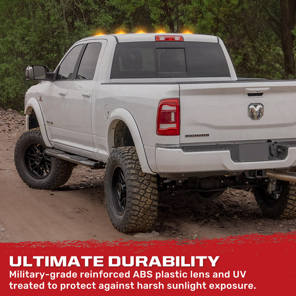 Dodge RAM Heavy-Duty 2500/3500 03-18 5 Piece Cab Roof Light Set 2-Way Front & Rear Facing Ultra High-Power LEDs Multiple Lens & Colors