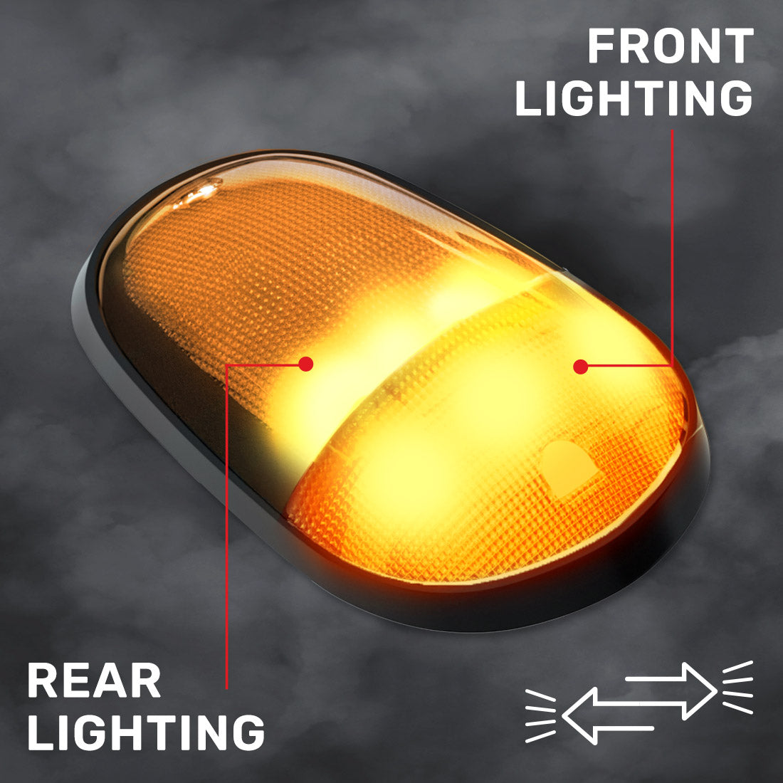 Dodge RAM Heavy-Duty 2500/3500 03-18 5 Piece Cab Roof Light Set 2-Way Front & Rear Facing Ultra High-Power LEDs Multiple Lens & Colors