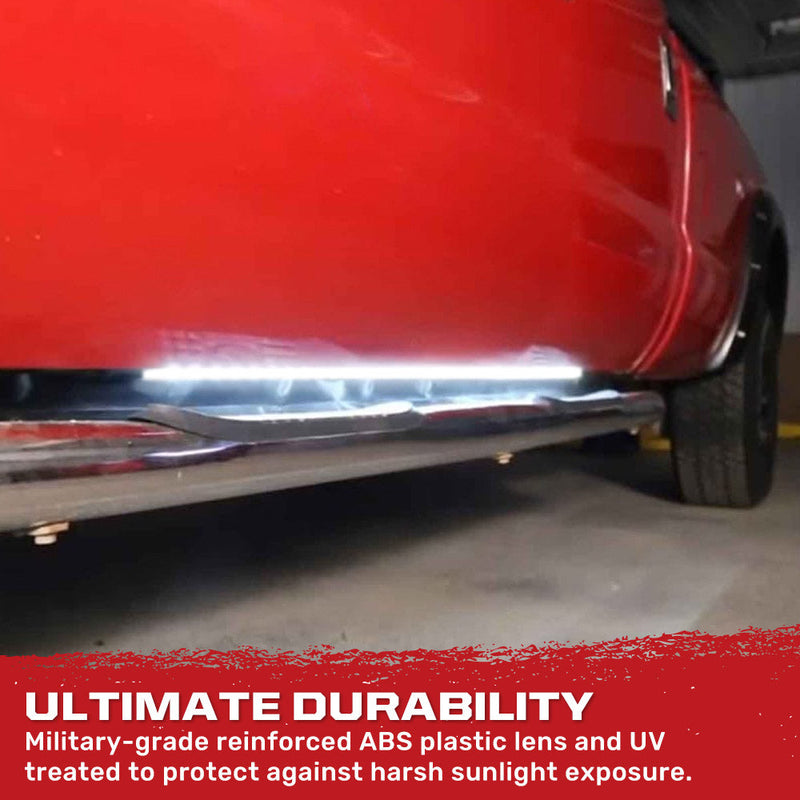 "Big Rig Ice" Side Mounted High Power LED Light Bar Kit Amber Running Lights & Turn Signals w/ White Courtesy Lights - Multiple Sizes